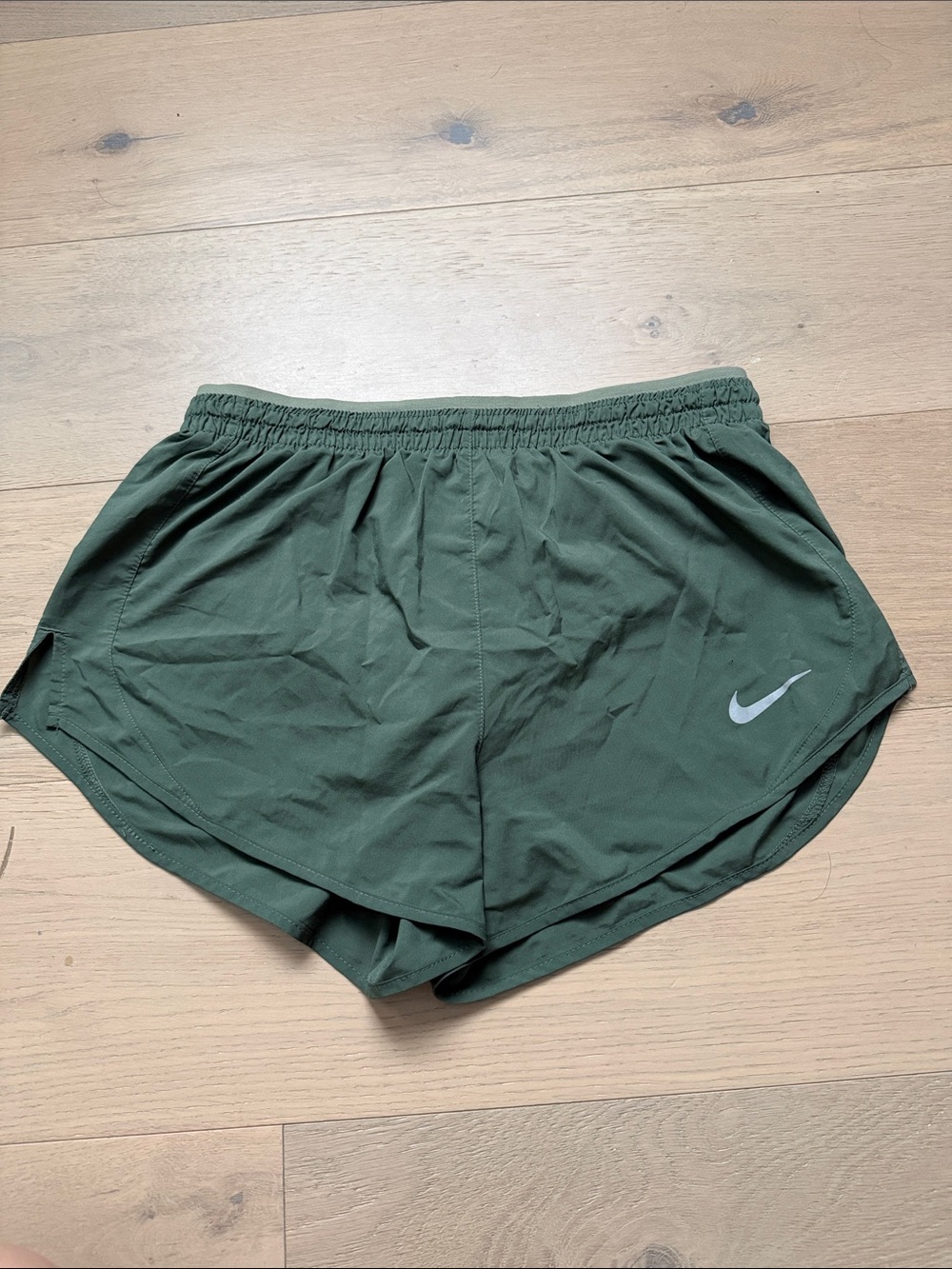 Nike Women's Dark Olive Performance Running Shorts